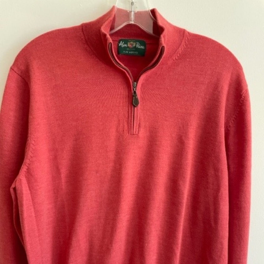 Alan Paine 100% Marino Wool Quarter Zip